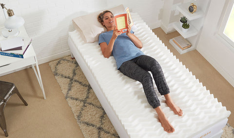 CopperFresh Wave College Mattress Topper - Twin XL, Twin, Full