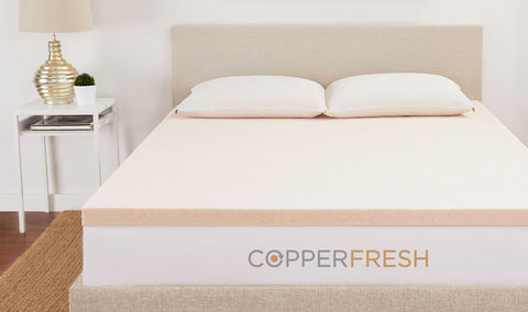 SleepJoy® CopperFresh Gel Memory Foam Mattress Topper