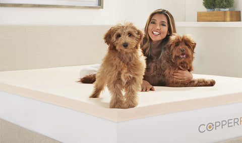 SleepJoy® CopperFresh Gel Memory Foam Mattress Topper